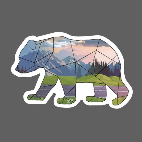 Geometric Bear Sticker - Picture 3 of 7